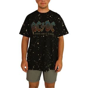 Junk Food Mens AC/DC For Those About To Rock Graphic T-Shirt, black, M